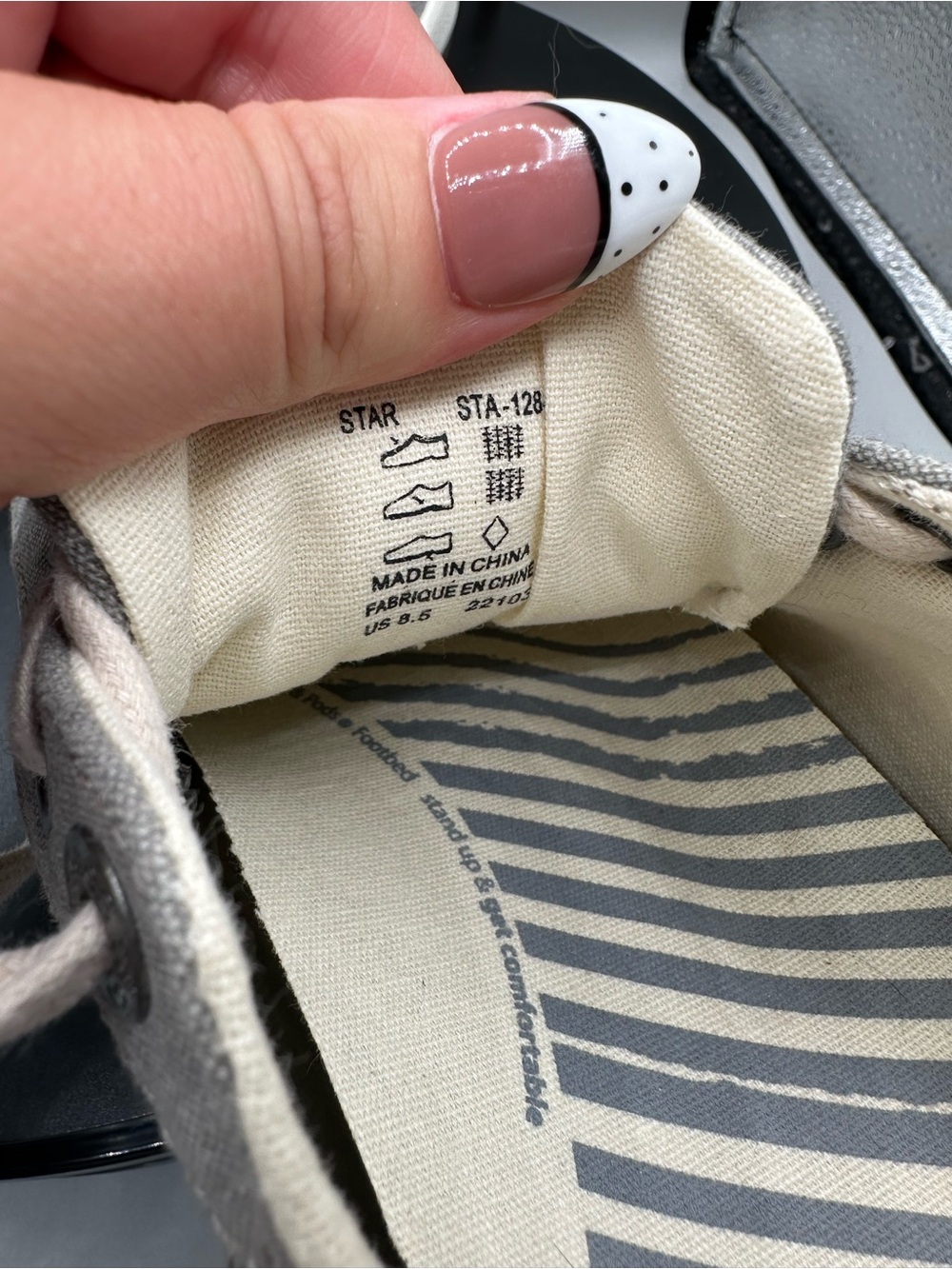 Taos Star Canvas Sneakers Women Size 8.5 Grey Wash - Picture 11 of 11